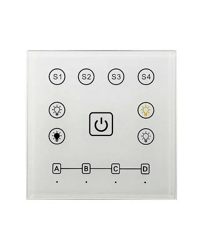4G Wireless CCT 4 Zones Touch Wall Panel Remote detail 02