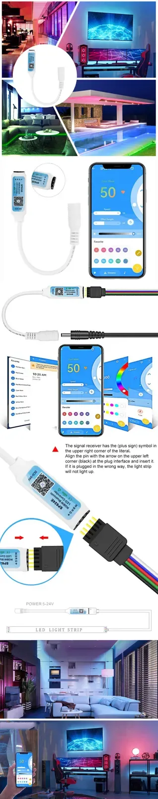 Inline Bluetooth RGB Mini LED Controller detail 11