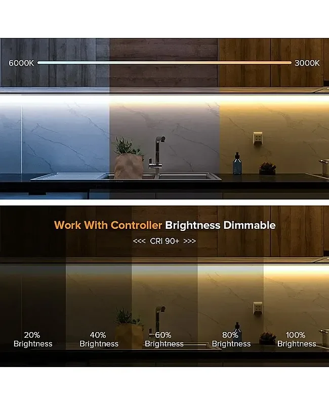 DC24V COB IP65 Waterproof LED Strip Lights Dimmable detail 05