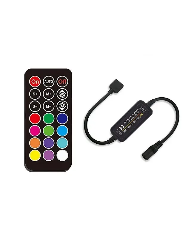 Mini Inline LED RGB Strip RF Controller With Remote Control detail 03
