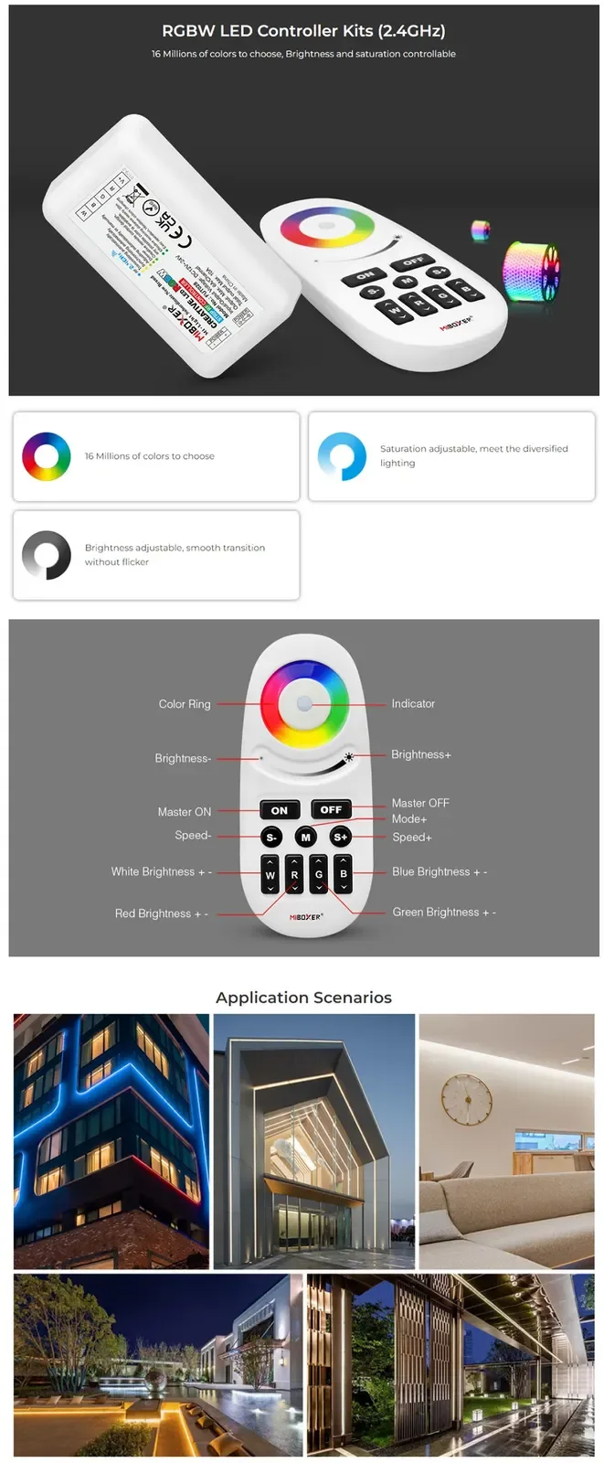 4G RF RGBW Remote Controller detail 07