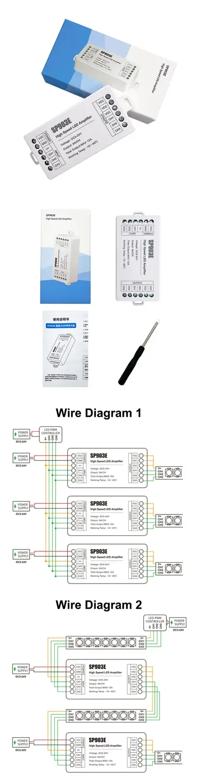 3 Channels RGB LED Light Amplifiers detail 08