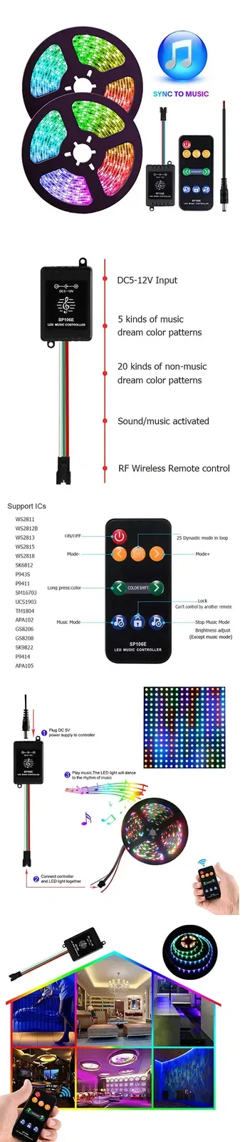 Music Addressable LED Strip Controller detail 07