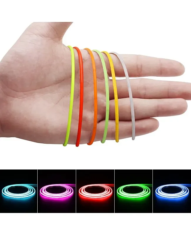 Super Narrow 2.7mm DC12V Flexible COB LED Stripe detail 03
