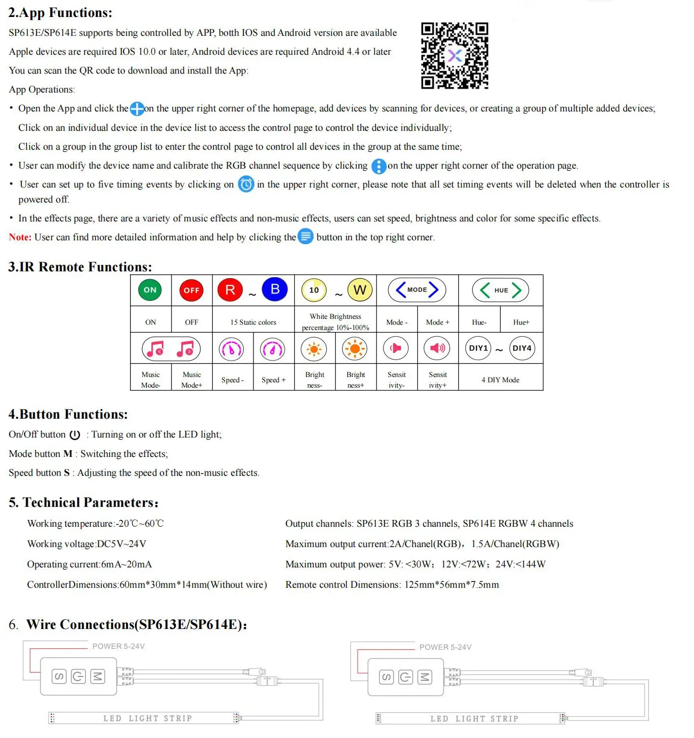 Bluetooth Music Controller For RGB/RGBW detail 06