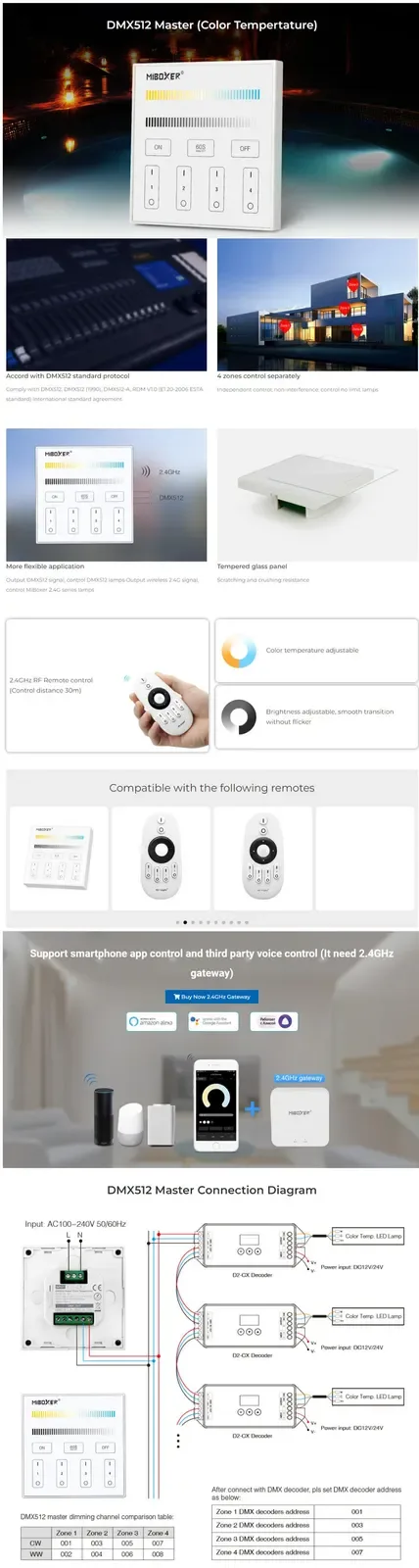 X2 Color Temperature DMX LED Strip Controller detail 08