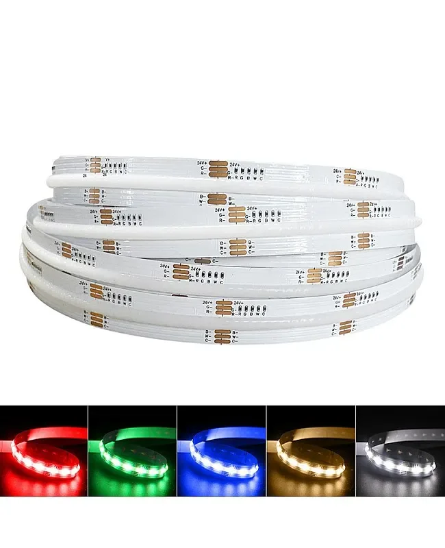 Flexible 24V RGB+CCT COB Strip Lights Color Changing 5M detail 04
