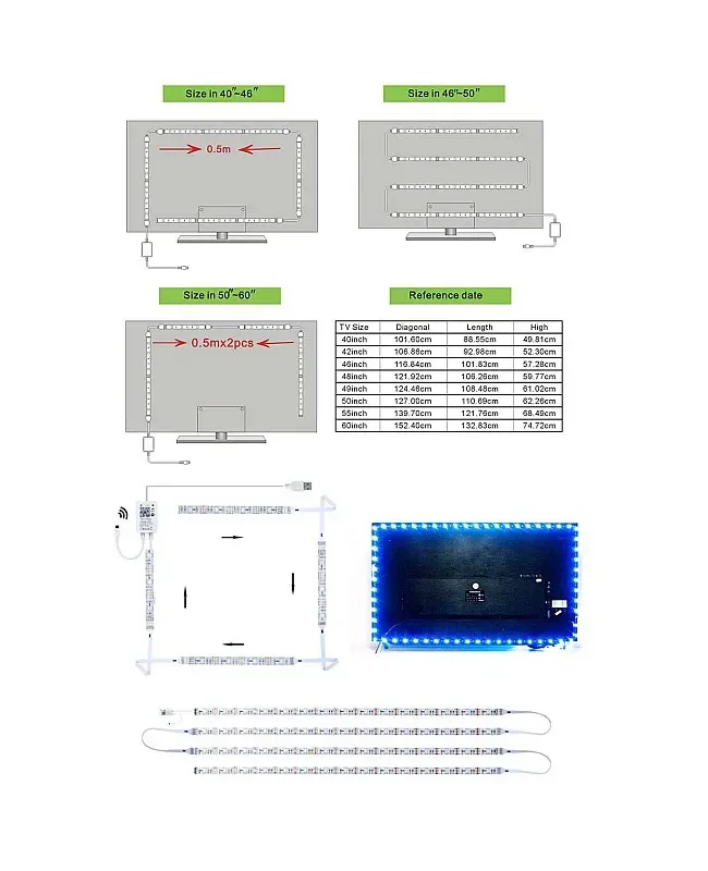 DC5V LED Strip Lights For TV With Wifi LED Controller detail 04