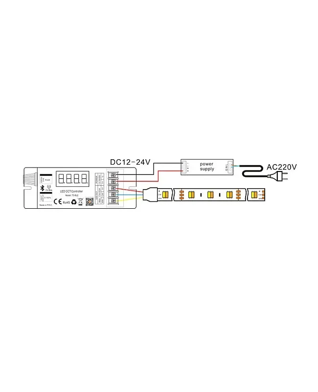 400W Hoion T5 BLE Bluetooth Dual White CCT PWM Light Dimmer detail 04
