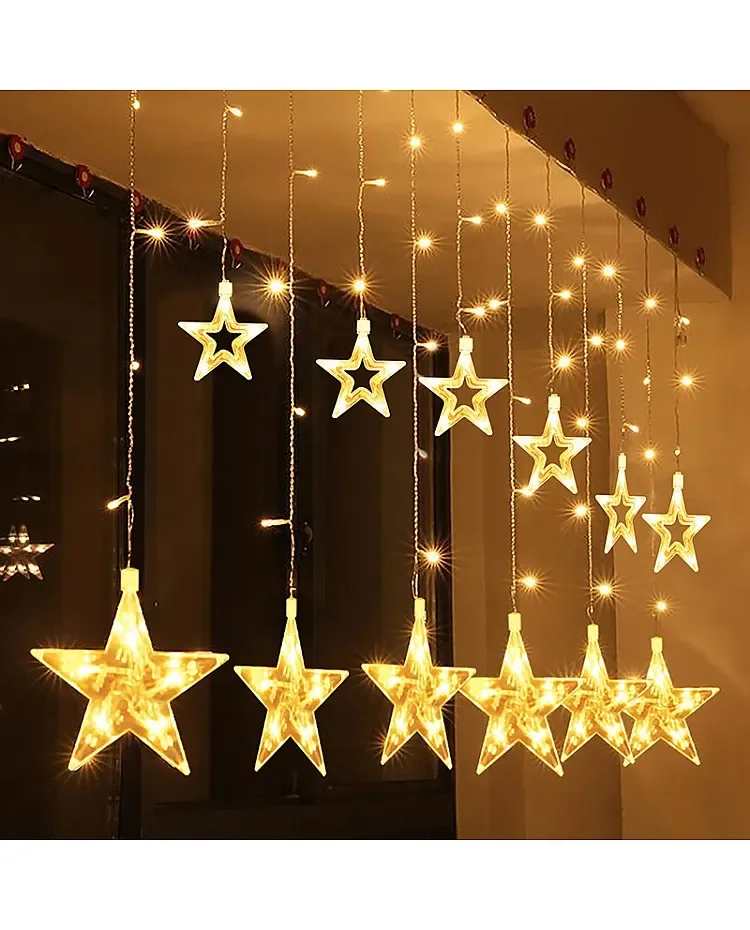 12PCS Big Star 220V LED Curtain Light / product image
