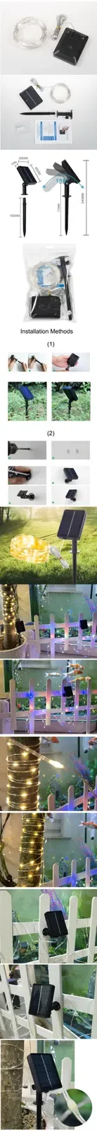 Solar Powered Rope Lights With Touch Switch detail 07