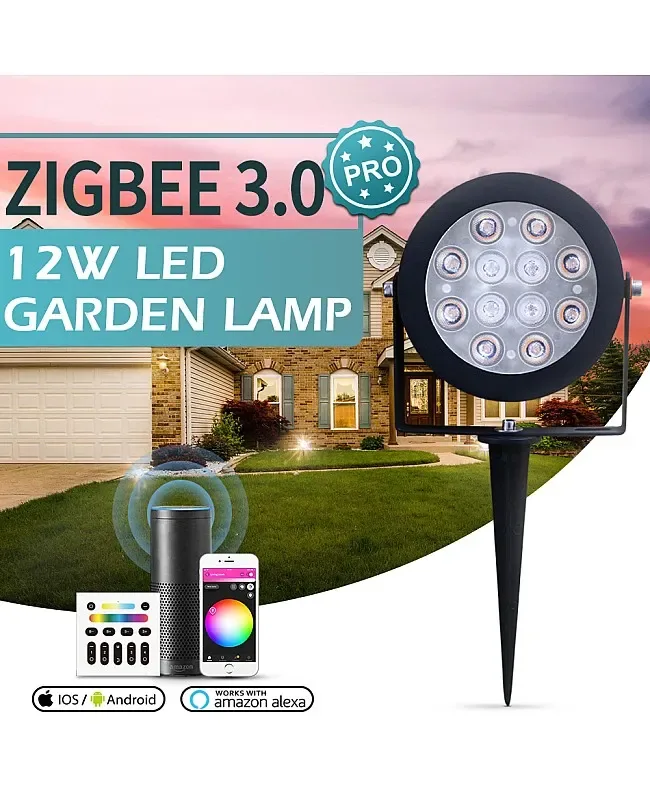 12W RGB CCT Zigbee 3.0 Gladopto Garden Lighting detail 03