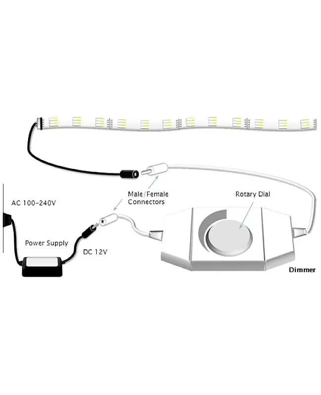 12 Volt LED Dimmer With Rotary Switch For Stepless Dimming detail 03