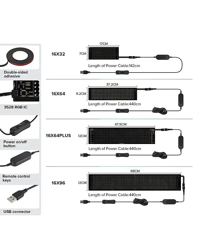 Flexible Pixel RGB LED Matrix Display Panel detail 03