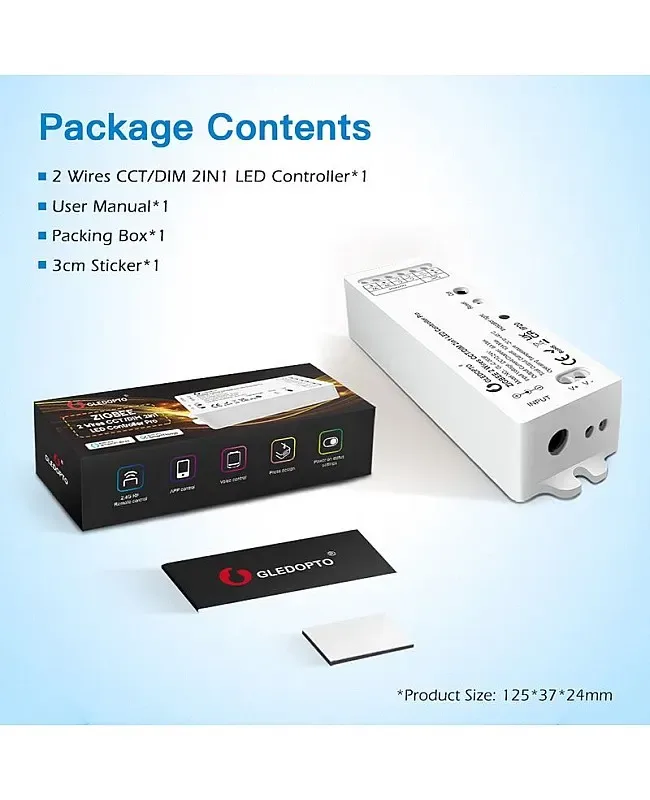 GL C 2 Wires CCT/Dim 2 in 1 Zigbee LED Controller detail 06
