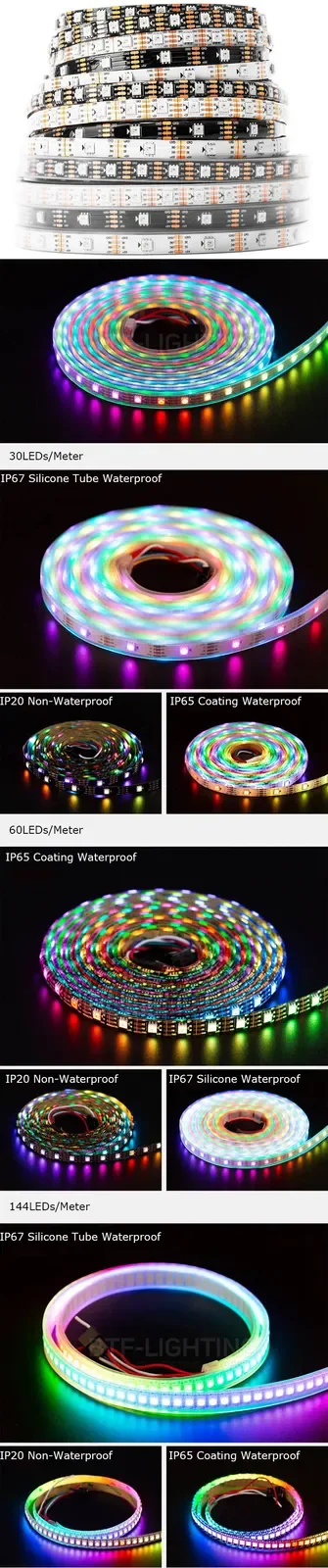 Full Color WS2813 Digital Programmable LED Strips detail 09