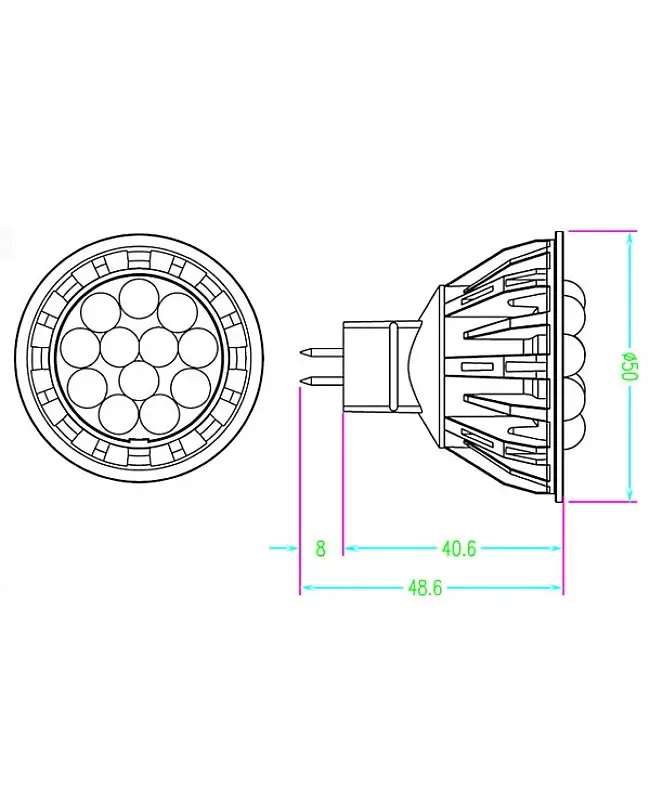 5W SMD LED MR16 Bulb detail 04