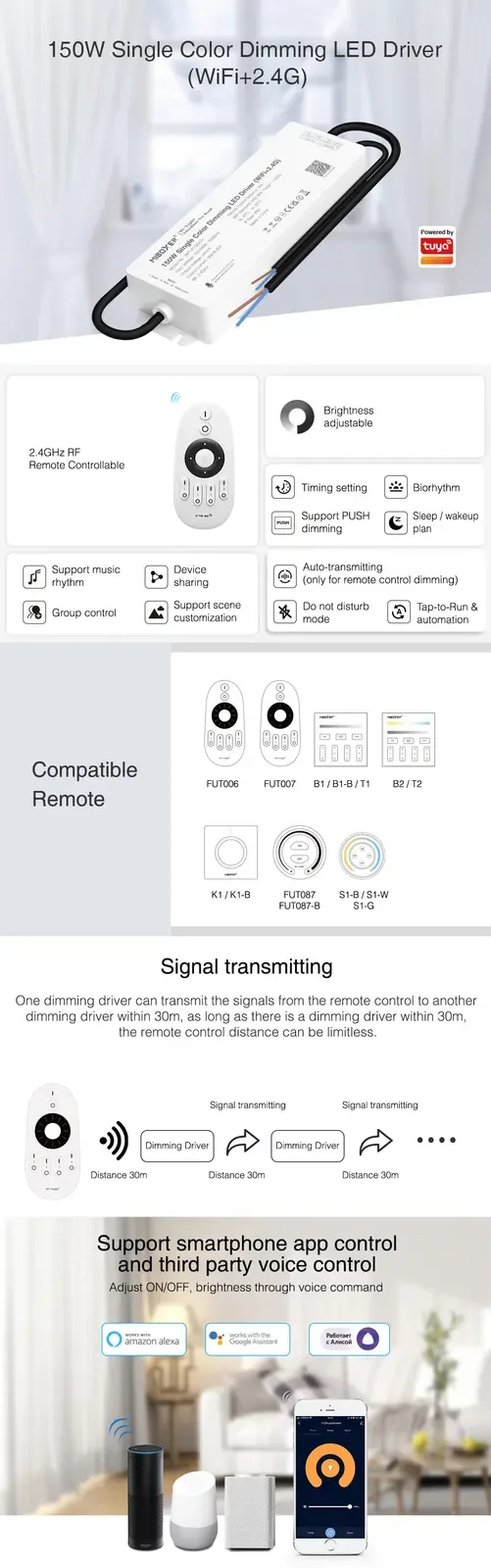 IP67 Waterproof 150W Single Color Dimming LED Driver Power Supply detail 08