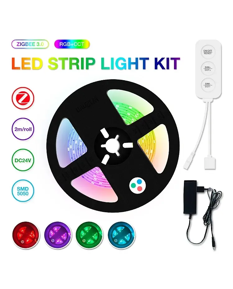 Zigbee RGB LED Light Strip Kit / product image