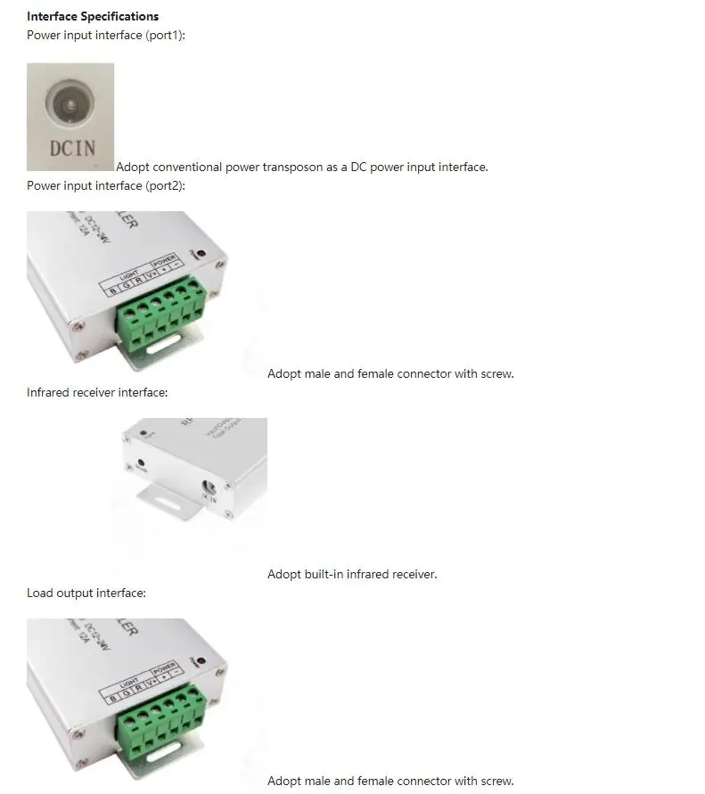 IR RGB LED Light Controller detail 07