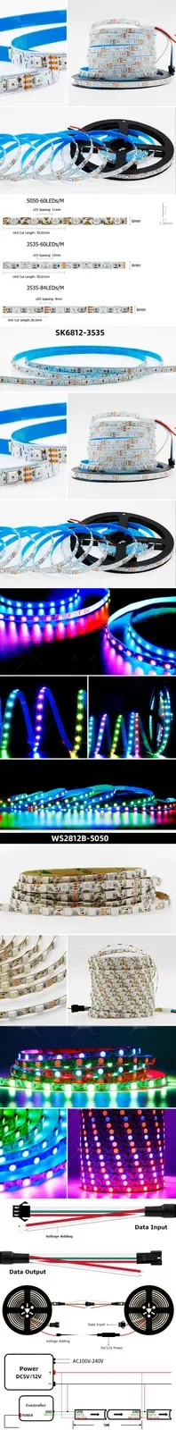 S Shape Foldable Pixel Smart LED Strip Lights detail 08
