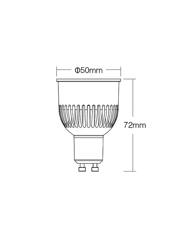 6W GU10 RGB+CCT Zigbee 3.0 Ceiling Spotlights detail 05