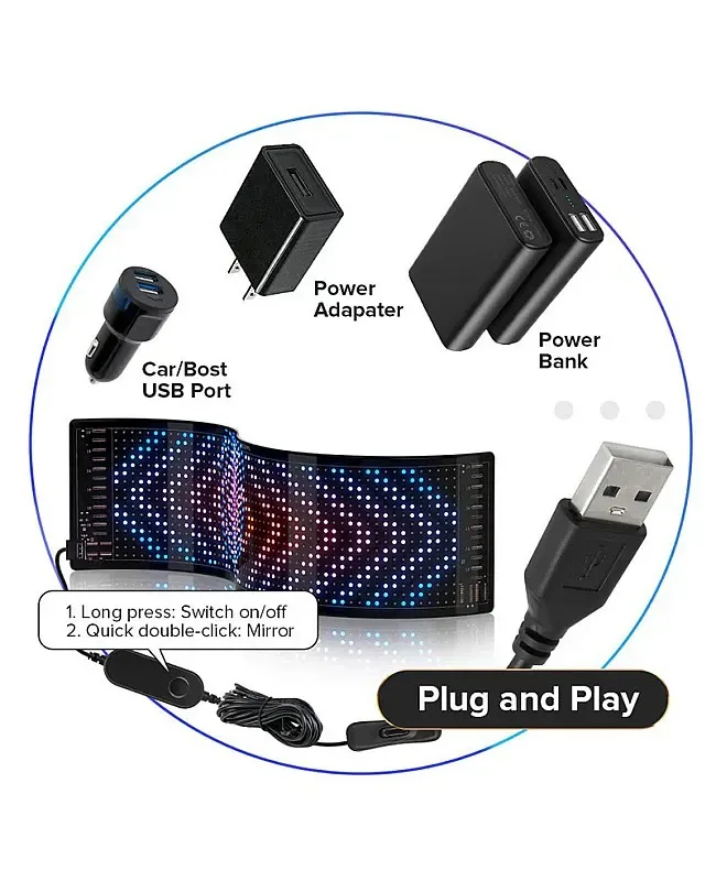 Flexible Pixel RGB LED Matrix Display Panel detail 04