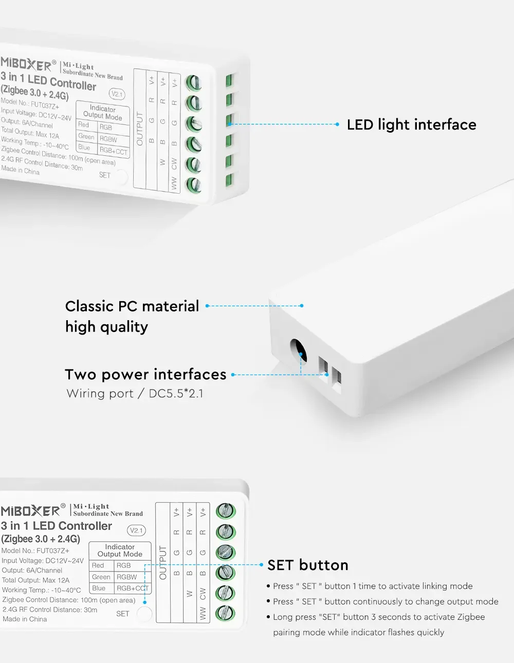 + Zigbee 3.0 2.4G 2 In 1 LED Controllers detail 13
