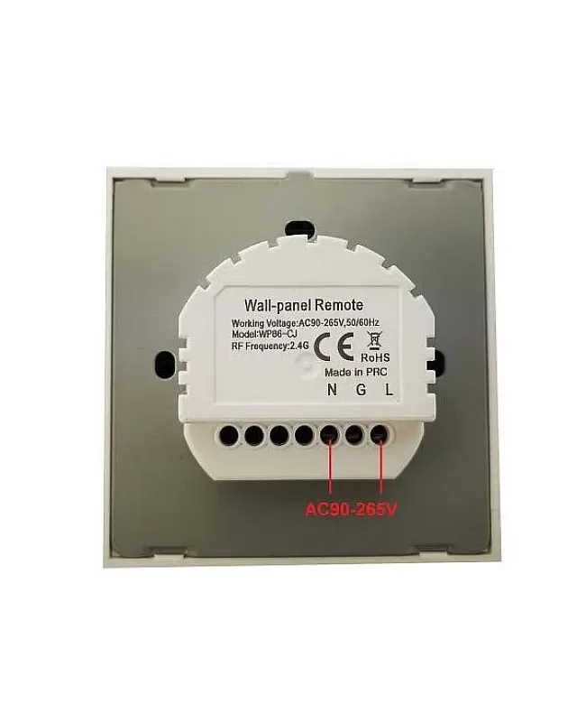 Wireless Wall Panel 2.4G 4 Zones Touch LED Dimmer Switch detail 05