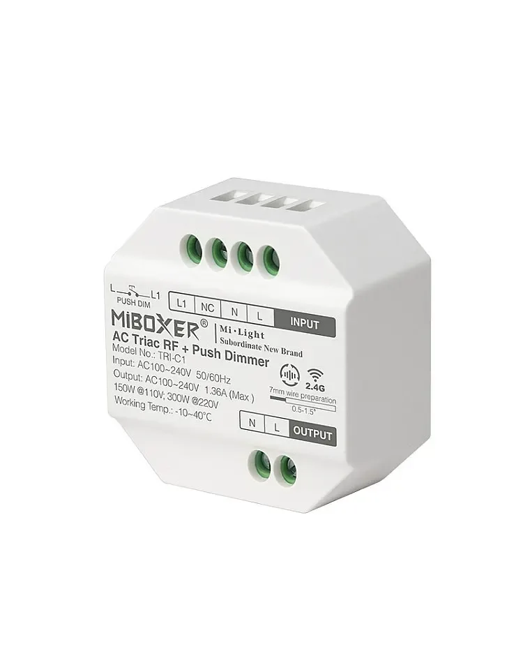 4G RF TRI Triac Dimmer Supports Push Dimming / product image