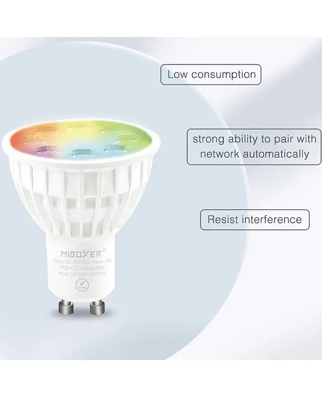 4W RGBWW GU10 Zigbee Light Bulb detail 07
