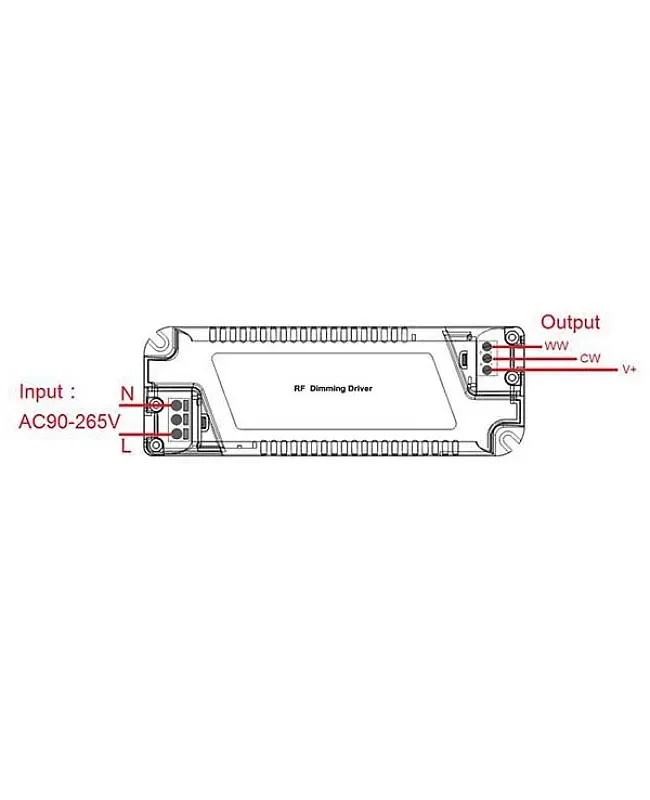 40 60W RF 2.4G CCT LED Dimming Driver detail 03