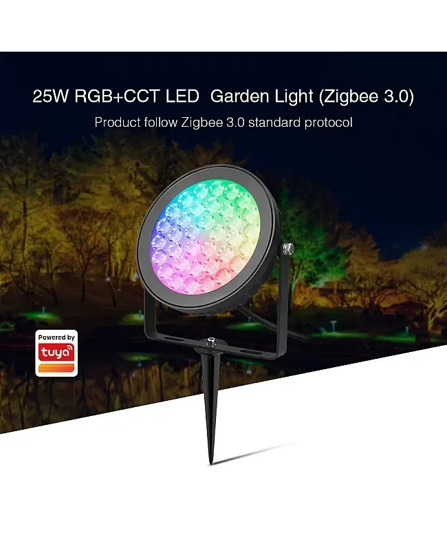 25W Zigbee RGB CCT Black Outdoor Lights detail 03