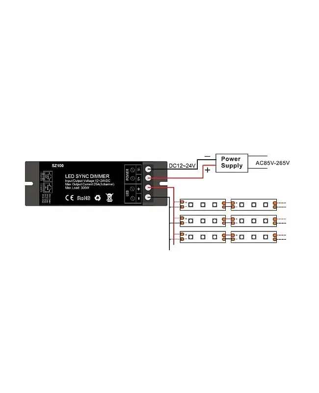 12V LED SYNC Dimmer 300W detail 06