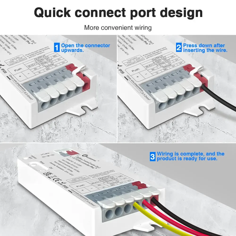 2 Wire Tunable White Zigbee LED Strip Controller detail 08