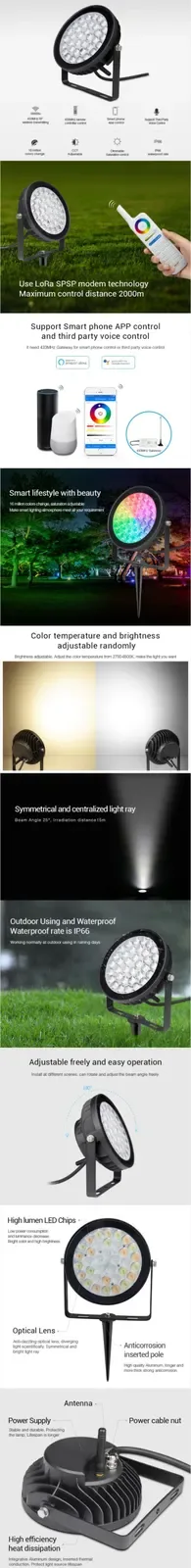 25W RGB CCT LED Outdoor Lights detail 08