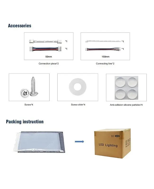 12V Digital Individually Addressable Cuttable RGB LED Sheets detail 11