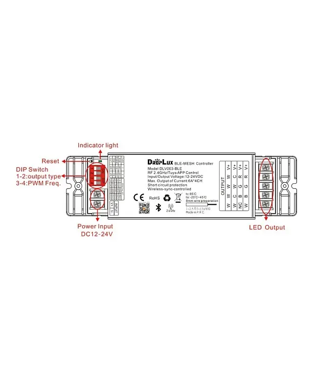 576W Hoion BLE Bluetooth 2.4G Wireless RF LED Controller detail 04
