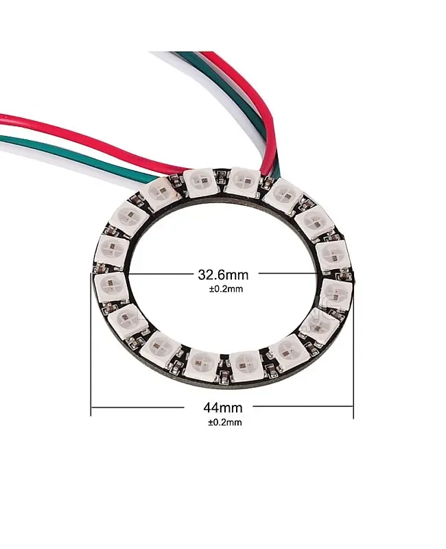DC5V Individually Addressable WS2812B Pixel LED Ring Panel detail 04