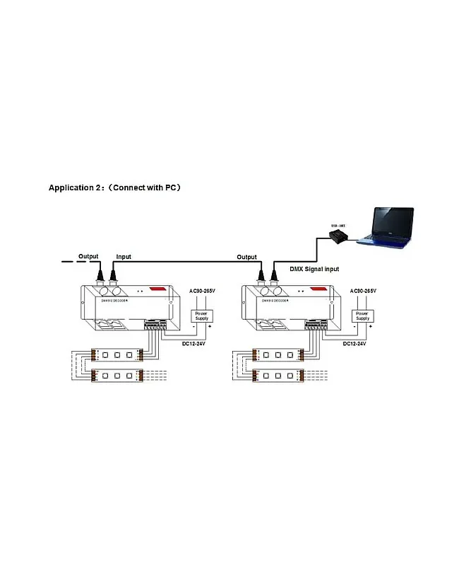 576W RGB DMX Decoder With Port detail 06