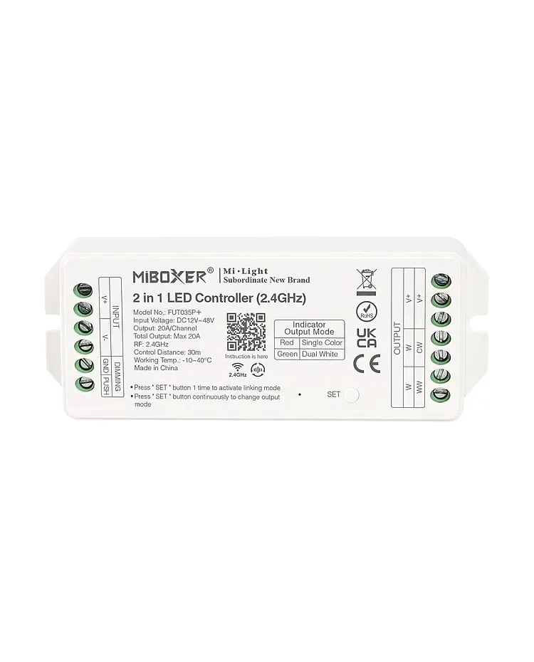 + 20A Smart Light Switch Dimmer 2 In 1 For Single Color/Dual White / product image