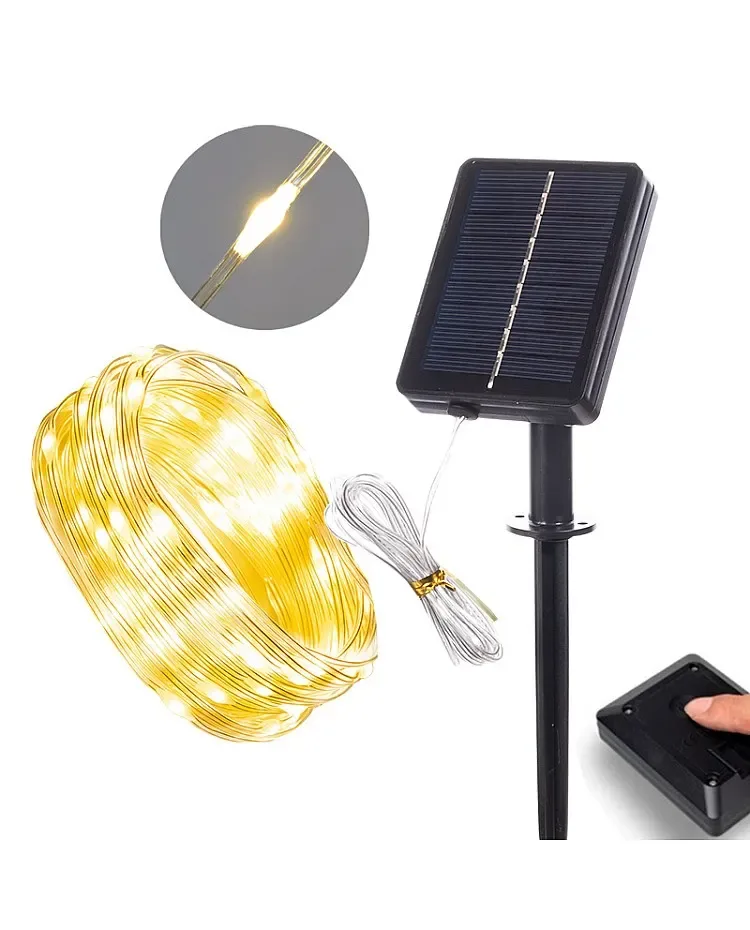 Solar Powered Rope Lights With Touch Switch / product image