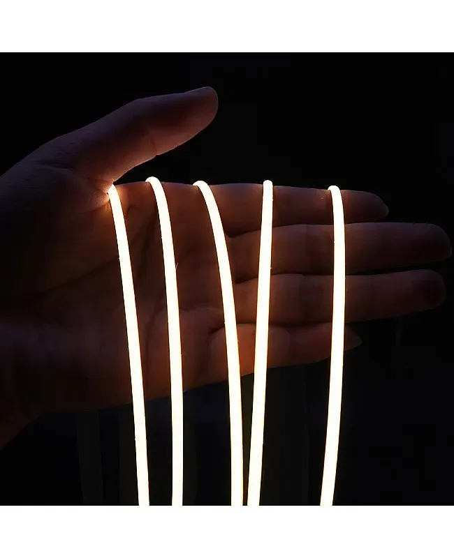 Super Narrow 2.7mm DC12V Flexible COB LED Stripe detail 16
