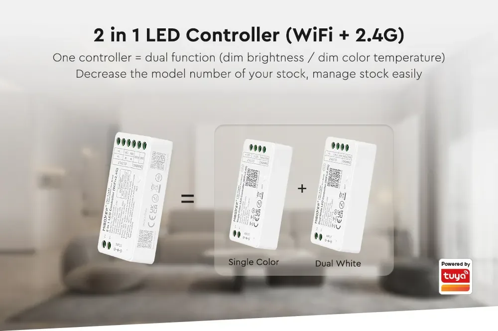 + 2.4G WiFi Dimmer For Single Color/Dual White detail 05