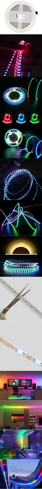 Ultra Slim 2.7mm Individually Addressable WS2812B LED Strip detail 11