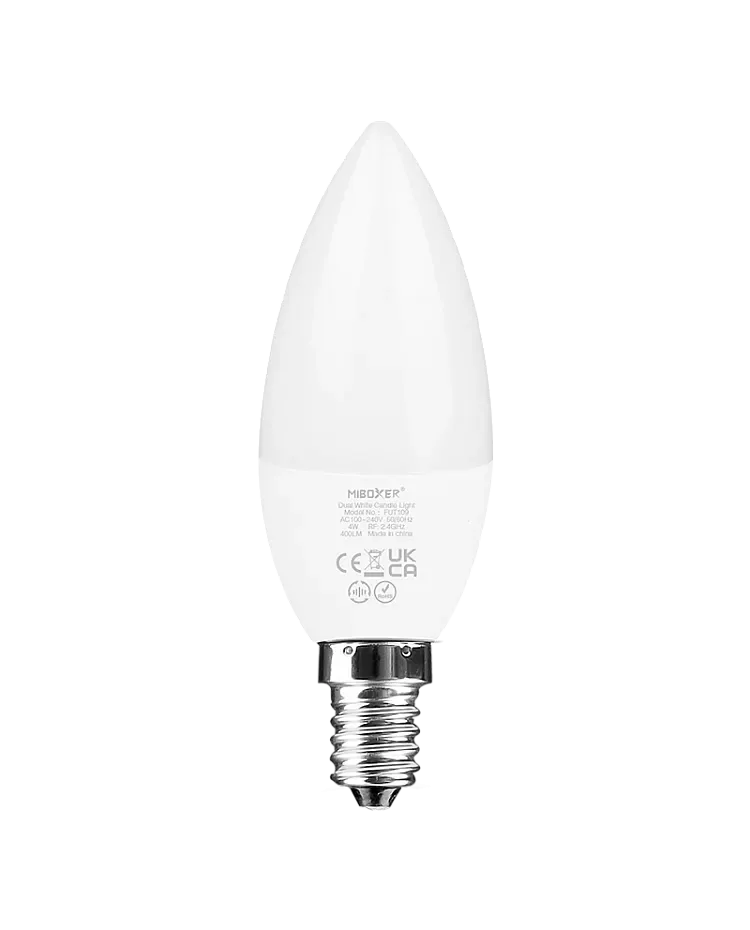 RF Dual White LED Candle Lamp / product image