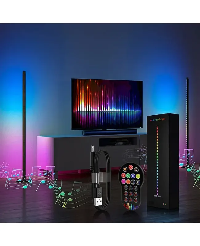 Smart Corner LED Floor Lamps RGB WS2812B With Remote detail 02