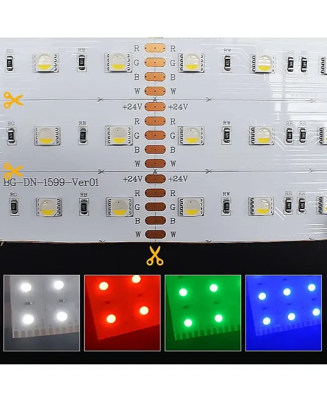 24V Flexible RGBW LED Light Sheet Panels detail 07