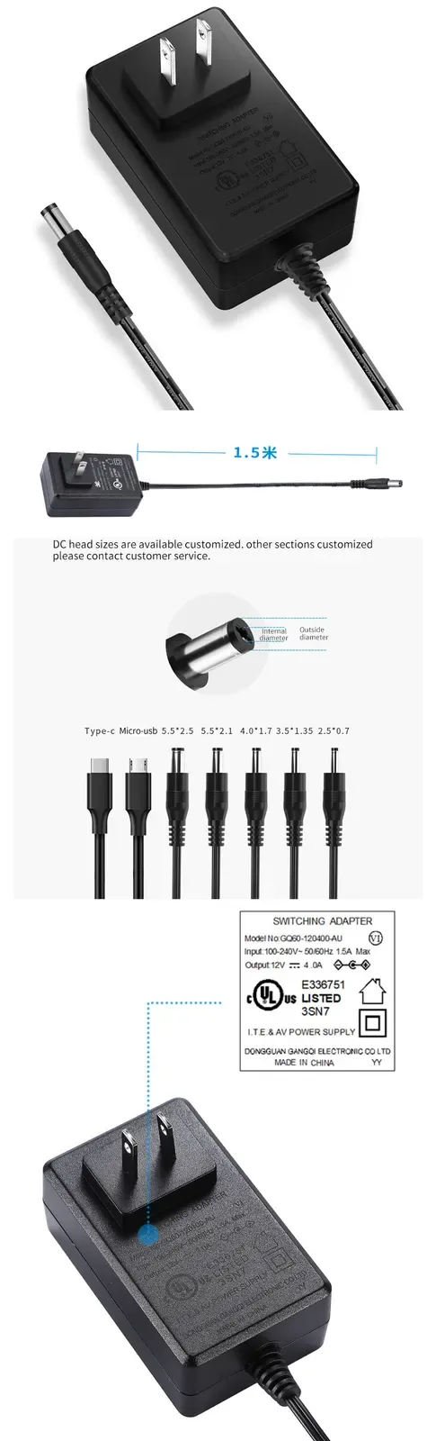 12V 48W Wall mounted LED Light Adapters detail 08
