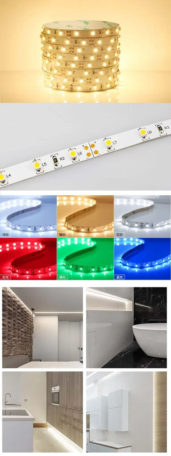 DC12V 3528 60LEDs Per Meter LED Strip Light detail 07